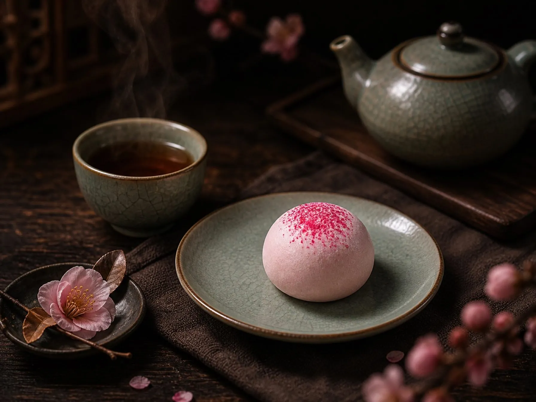 云酥坊黑金茶席樱雪酥产品图