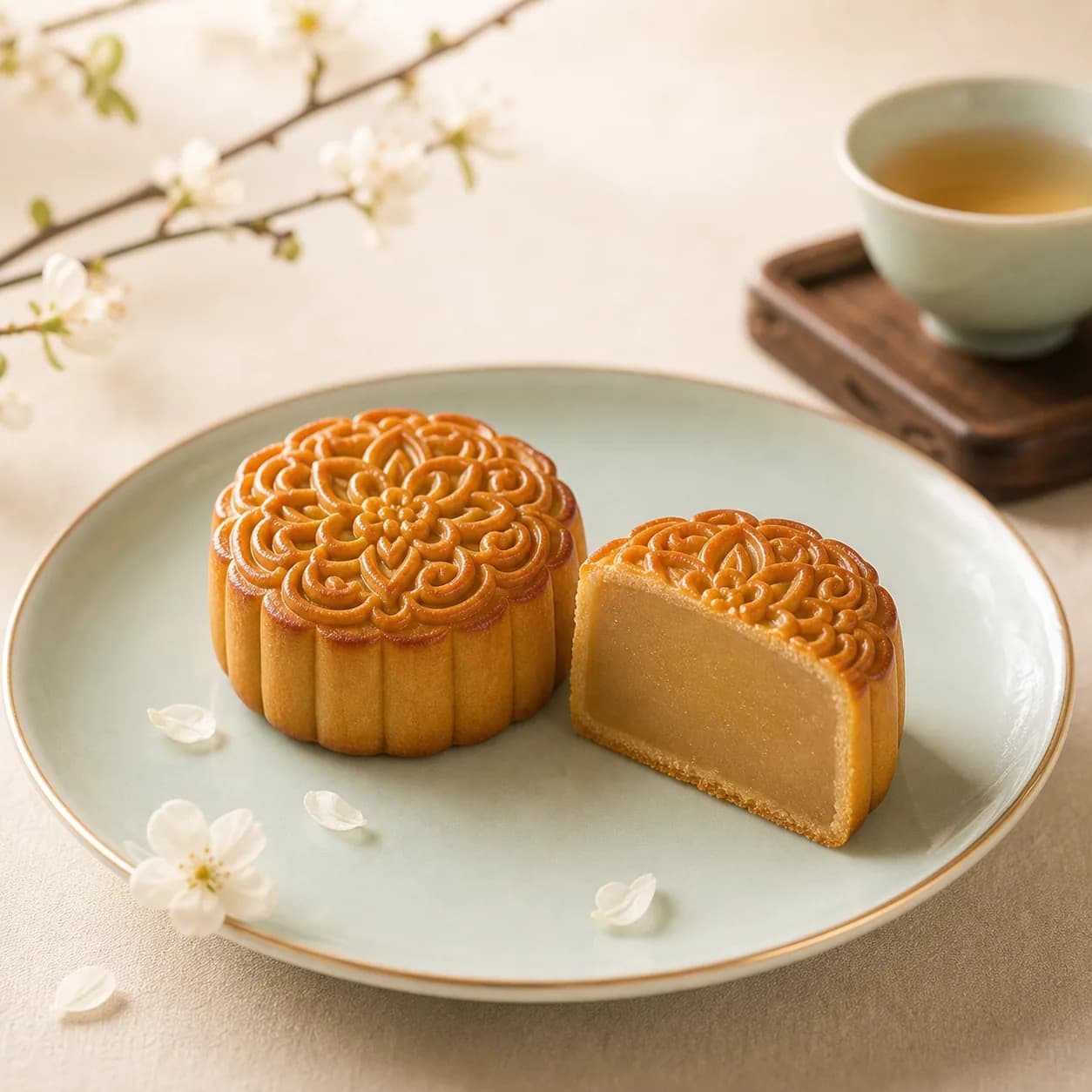 纯莲蓉月饼口味推荐图
