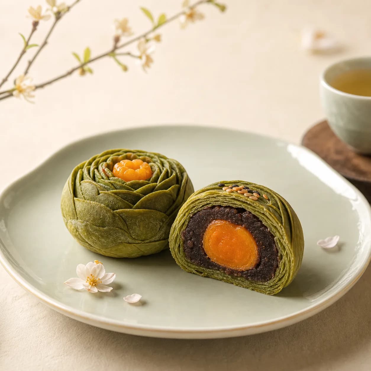 云酥坊抹茶酥花酥系列产品图